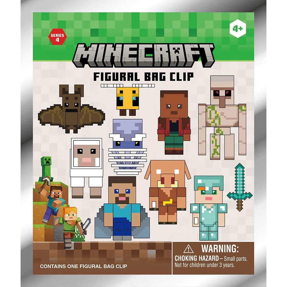 3D Anime: Minecraft Foam Bag Clip Series 4 (1pc) Simple Minecraft 