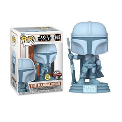 Funko Pop! Star Wars: The Mandalorian Hologram Glow Figure Simple Funko 