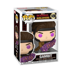 Funko Pop! Marvel: Deadpool 3 - Gambit with Charged Cards Simple Funko 