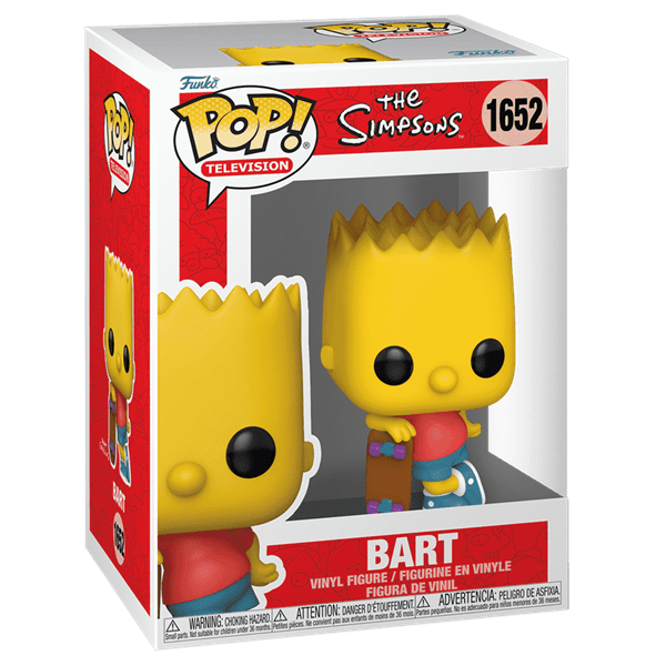 Funko Pop! TV: The Simpsons Bart with Skateboard Figure Simple Funko 