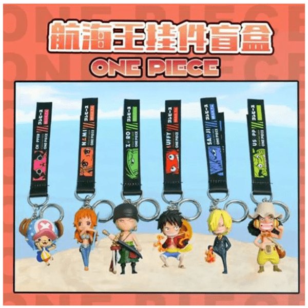 One Piece - Straw Hat Crew Single Blind Box Keychain (1pc) Simple Showcase 