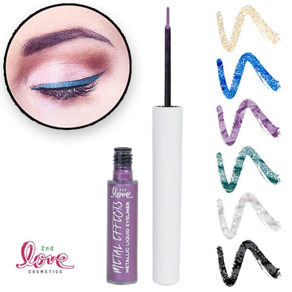 2nd Love Metal Effects: Metallic Graphic Liquid Eyeliner (Color Ships Asst.) Simple magazineracksdirect 