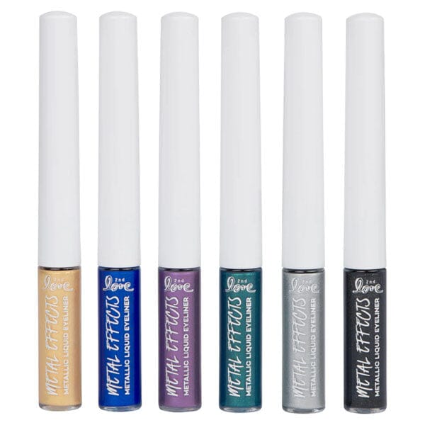 2nd Love Metal Effects: Metallic Graphic Liquid Eyeliner (Color Ships Asst.) Simple magazineracksdirect 