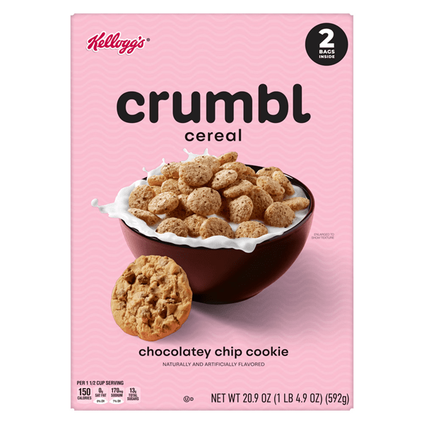 Kellogg's™ x Crumbl Cookies™ Chocolaty Chip Breakfast Cereal (20.9 oz) Simple magazineracksdirect 