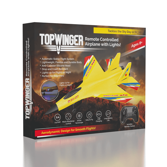 Topwinger: Remote Controlled Plane w/ Lights | Ships Assorted Simple Topwinger 