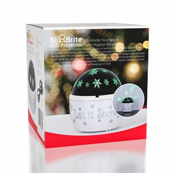 BlizzBrite "Let It Snow" LED Snowflake Projector | As Seen on Social! | Pre-Order Preorder Showcase 