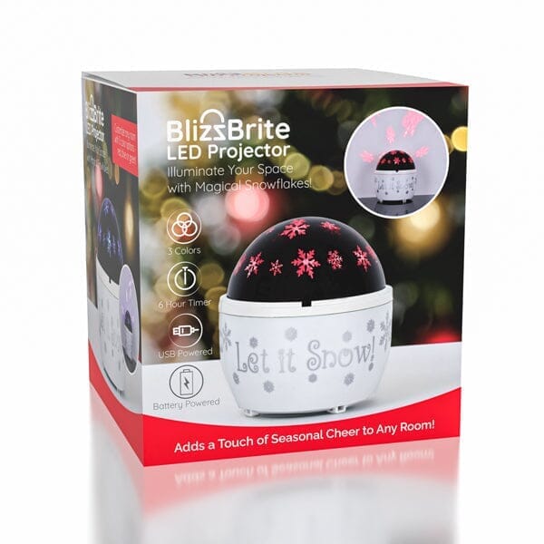 BlizzBrite "Let It Snow" LED Snowflake Projector | As Seen on Social! | Pre-Order Preorder Showcase 