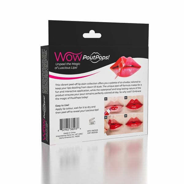 WOW PoutPops (6 Colors) | Peel-Off Lip Stain | As Seen On TikTok! Simple magazineracksdirect 