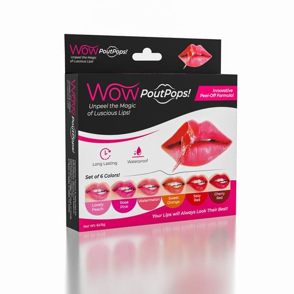 WOW PoutPops (6 Colors) | Peel-Off Lip Stain | As Seen On TikTok! Simple magazineracksdirect 