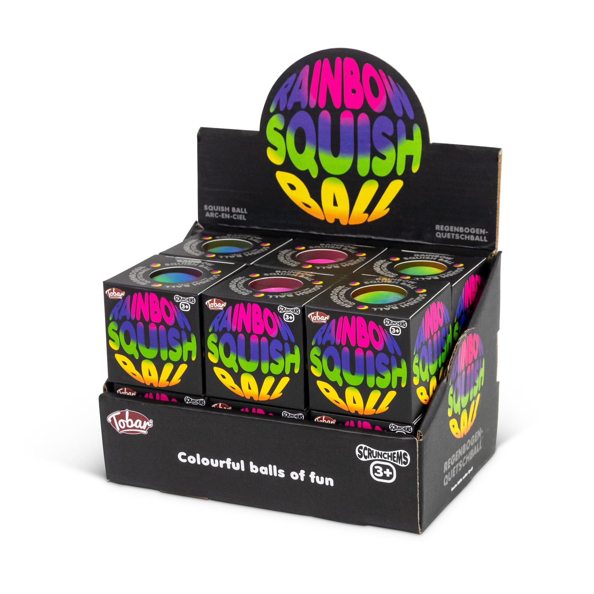 Scrunchems Rainbow Squish Ball Fidget Toy (1pc) Simple Scrunchems 