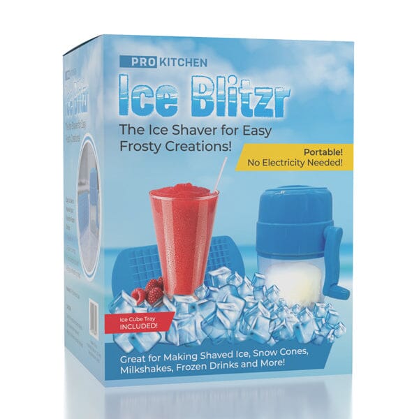 ProKitchen Ice Blitzr Manual Ice Shaver Machine (Includes Ice Cube Tray)