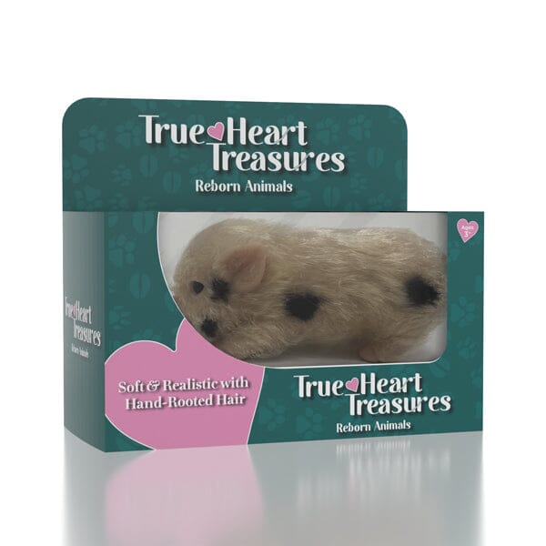 True Heart Treasures Reborn Animals: Spotted Piglet Realistic Mini Silicone Newborn Baby Pig Preorder Showcase 