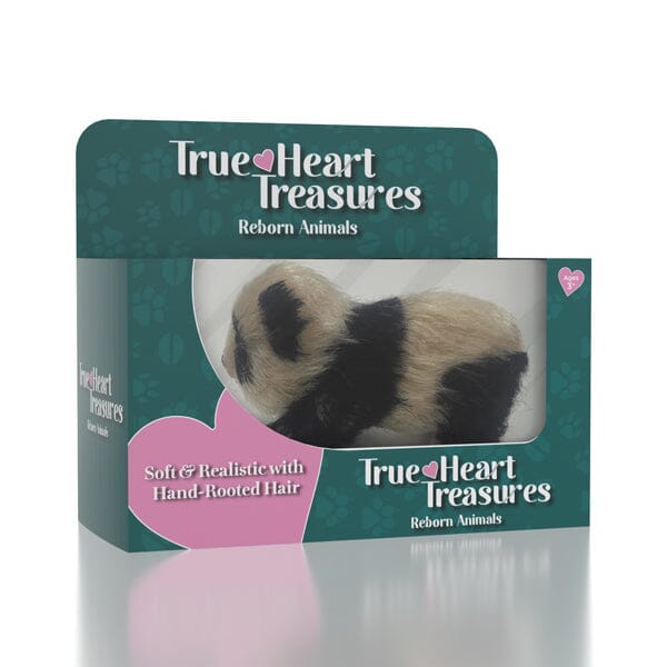 True Heart Treasures Reborn Animals: Realistic Mini Silicone Newborn Baby Panda Bear Cub