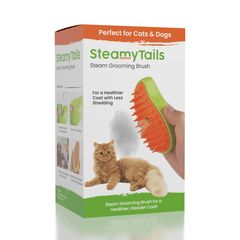 SteamyTails: Silicone Steam Grooming Brush For Cats & Dogs Simple Exclusive 