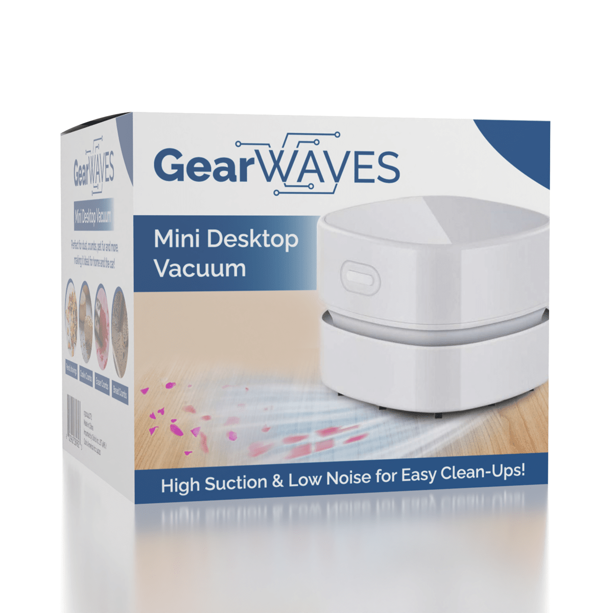GearWaves: Mini Cube Desktop Vacuum Cleaner Simple GearWaves 