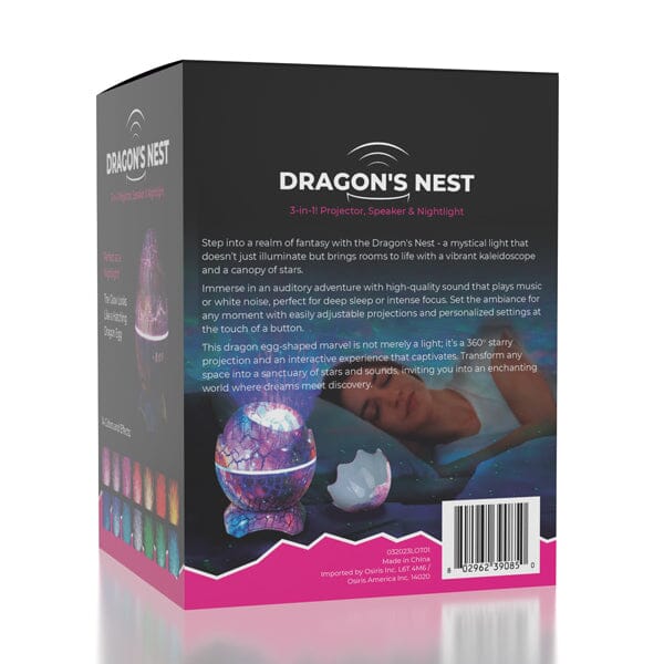Dragon's Nest: Dragon Egg 3-in-1 Galaxy Nightlight, Projector & Speaker