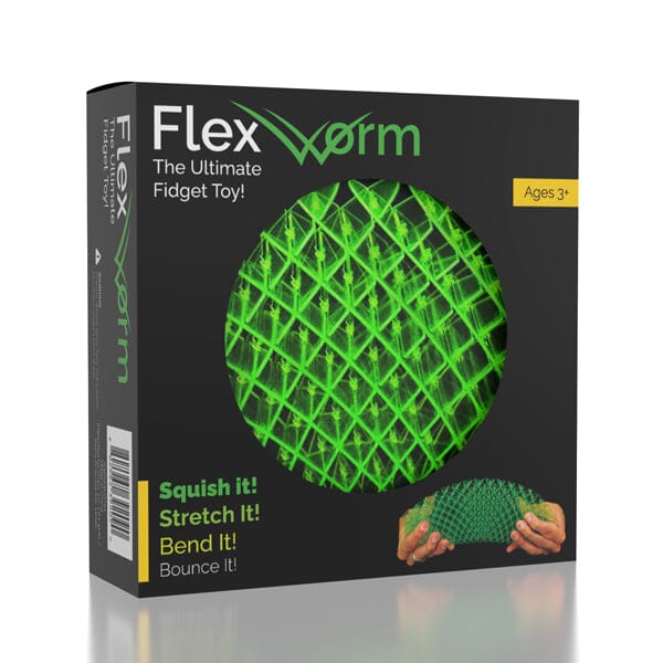 Flex Worm Glow-In-The-Dark Fidget Toy (1pc) Color Ships Assorted • Showcase