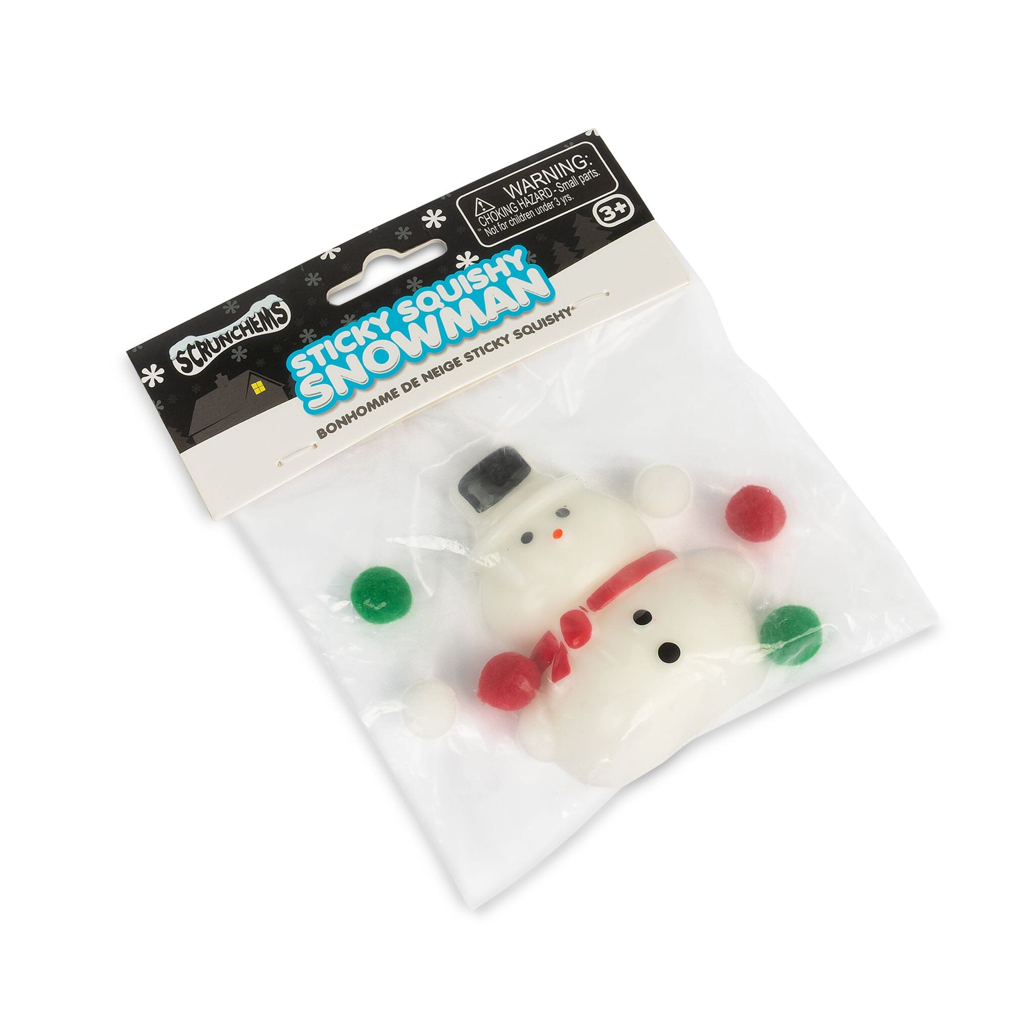 Scrunchems Sticky Squishy Snowman Fidget Toy (1pc) Simple Scrunchems 