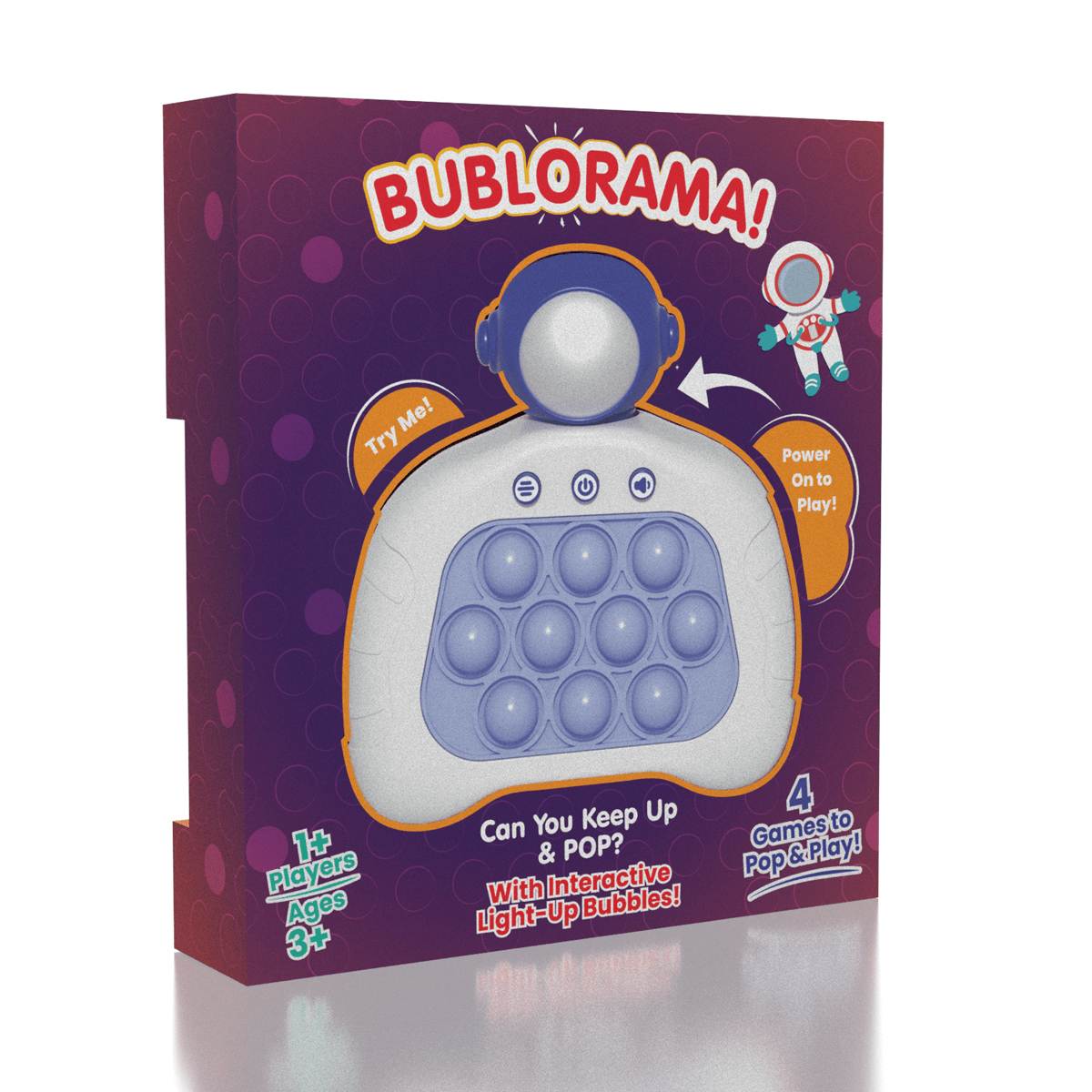 Bublorama! Electronic Bubble Popping Fidget Game - New Characters Simple Exclusive 
