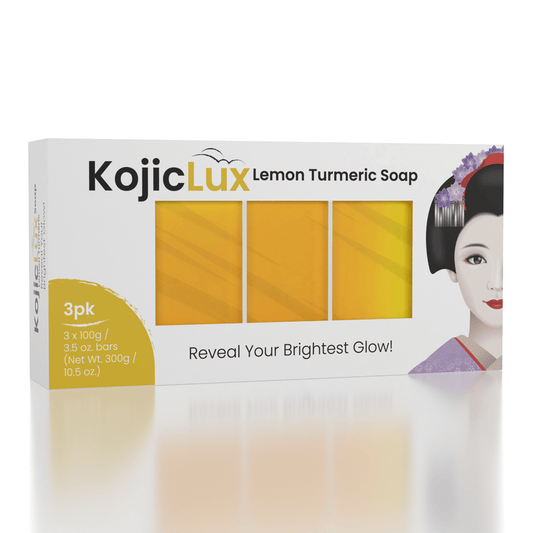 KojicLux: Lemon Turmeric Kojic Soap Bars (3pk) Simple Exclusive 
