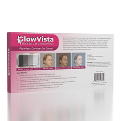 GlowVista: LED Car Vanity Mirror Simple Exclusive 