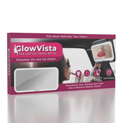 GlowVista: LED Car Vanity Mirror Simple Exclusive 