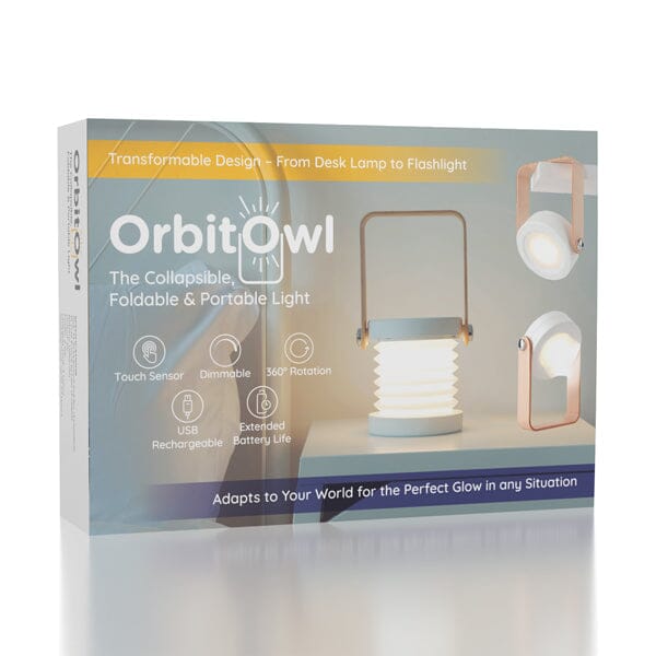 OrbitOwl: The 4-in-1 Collapsable Handheld Lantern Foldable Table Lamp Simple magazineracksdirect 