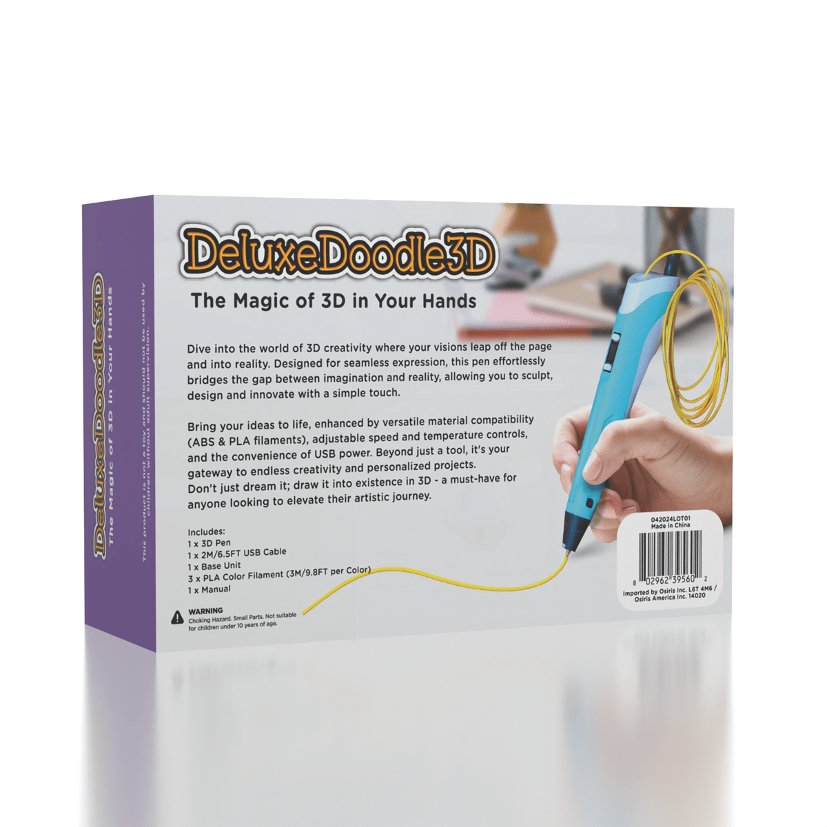DeluxeDoodle3D Pen Filament Refills (10 Colors) Simple Exclusive 