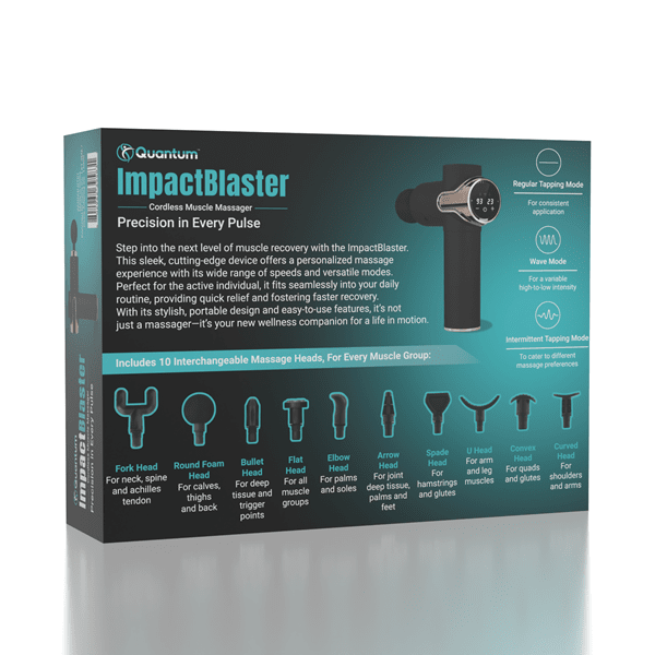 Quantum: ImpactBlaster Cordless Muscle Massager Preorder magazineracksdirect 