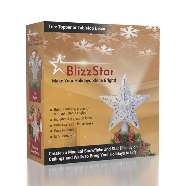 BlizzStar LED Star Christmas Tree Topper With Projector Preorder Showcase 