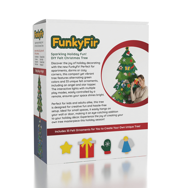 FunkyFir - New Felt Wall Christmas Tree 63" (160cm) Preorder Showcase 