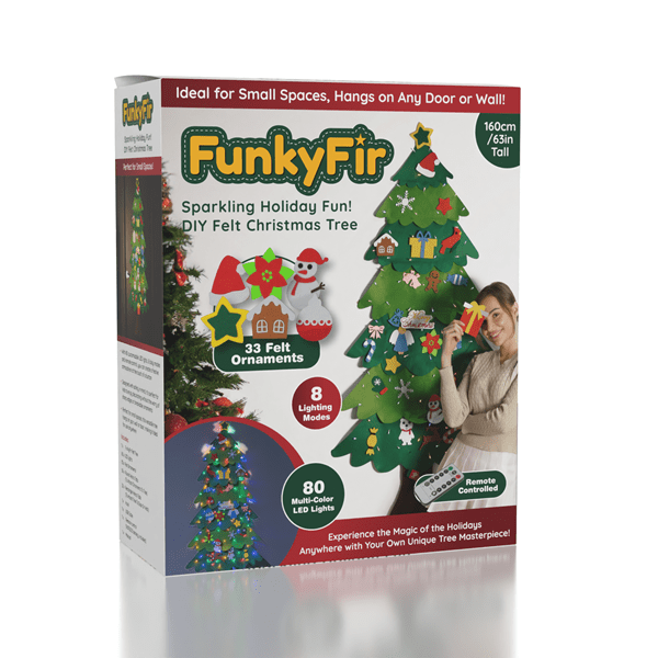 FunkyFir - New Felt Wall Christmas Tree 63" (160cm) Preorder Showcase 