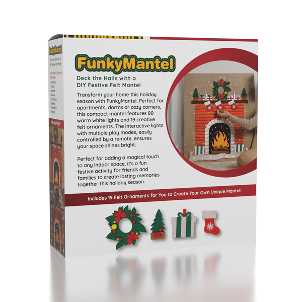 FunkyMantel - Felt Wall XMas Mantel 75" (190cm) Preorder magazineracksdirect 