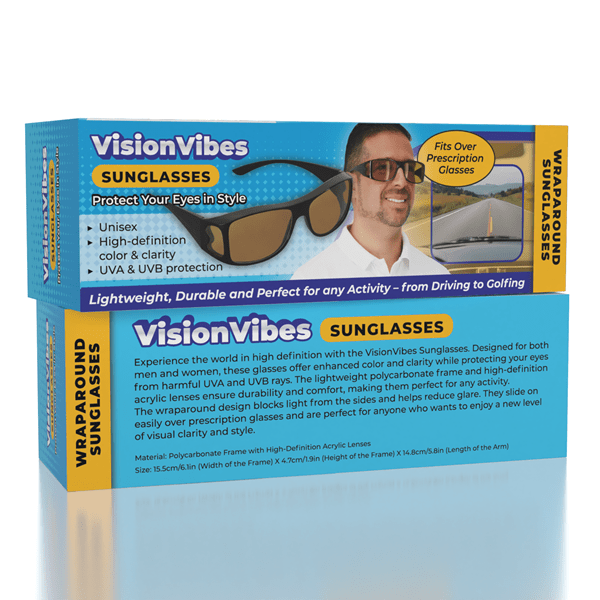 VisionVibes - High Definition Vision Sun Glasses Simple magazineracksdirect 