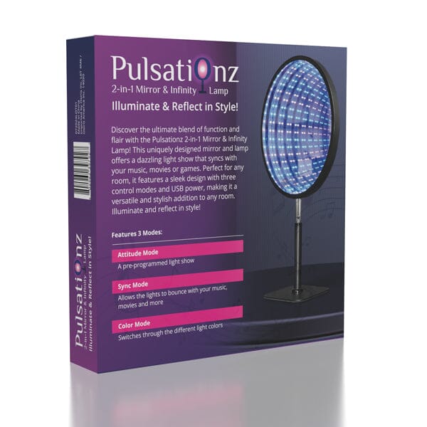 Pulsationz 2-in-1 Mirror & Infinity Lamp Simple Showcase 