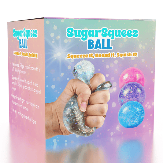 SugarSqueez Squishy Fidget Sugar Stress Ball (1pc) Assorted Colors Simple Exclusive 