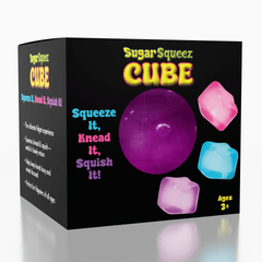 SugarSqueez Cube Original Size Squishy Fidget Sugar Stress Ball (1pc) Color Ships Assorted Simple Exclusive 