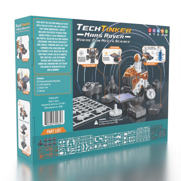 TechTinker Mars Rover 4-in-1 DIY Space Adventure STEM Robot Building & Programming Kit Preorder magazineracksdirect 