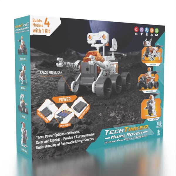 TechTinker Mars Rover 4-in-1 DIY Space Adventure STEM Robot Building & Programming Kit Preorder magazineracksdirect 