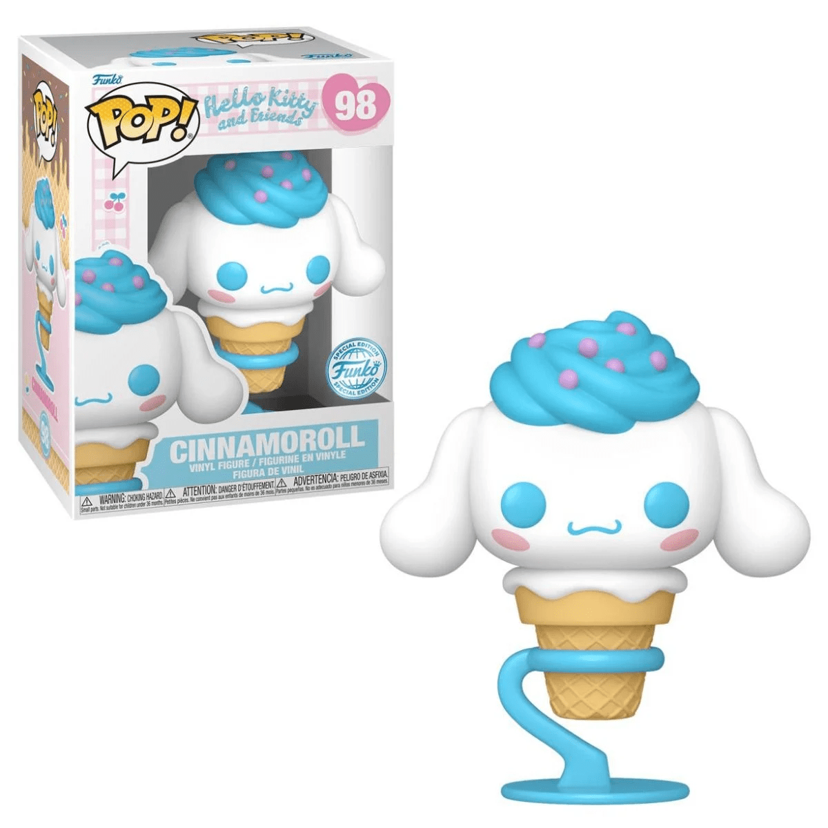 Funko Pop! Hello Kitty & Friends: Cinnamoroll as Ice Cream Cone (Exclusive!) Simple Funko 