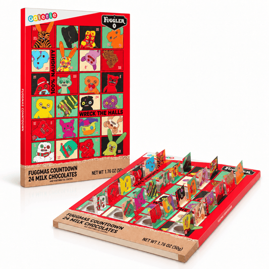 Fuggler Fuggmas Milk Chocolate 24-Day Countdown Advent Calendar (1.76oz) Simple Fuggler 