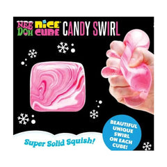 Nee Doh Candy Swirl Nice Cube Squishy Fidget Toy (1pc) Simple Nee Doh 