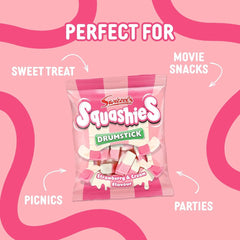 Swizzels Squashies Strawberry and Cream - 120g Imported From England Simple squa 