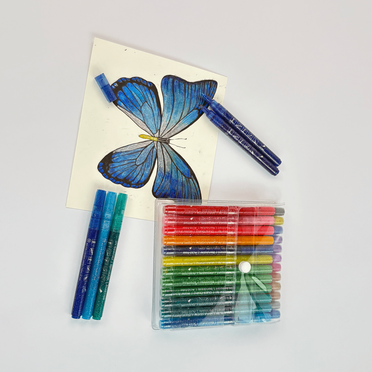 TouchHero - Glitter Pen Markers - 12pk Simple TouchHero 
