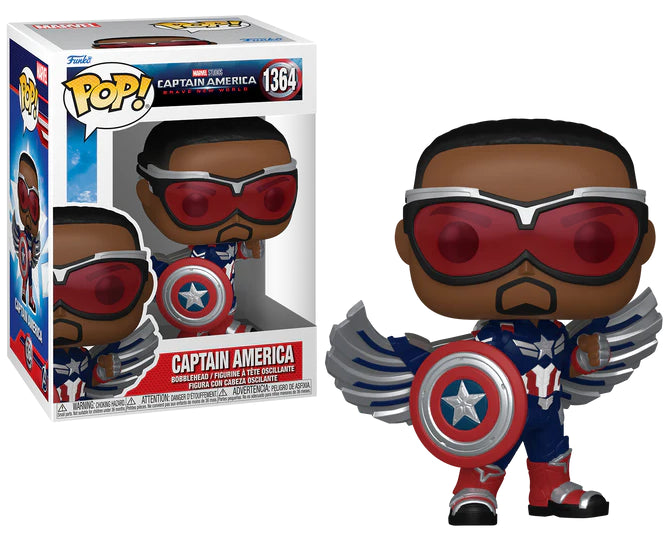 Funko Pop! Marvel: Captain America (Sam Wilson) Brave New World Simple Funko 