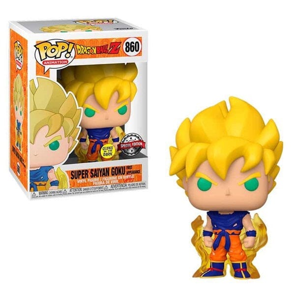 Funko Pop! Super Saiyan Goku Glows in the Dark (Exclusive) Simple magazineracksdirect 