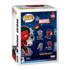 Funko Pop! Marvel: Holiday - Red Hulk with Snowman Figure Simple Funko 