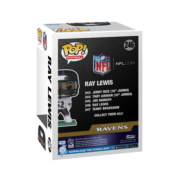 Funko Pop! NFL Legends: Ravens Ray Lewis Vinyl Figure Simple magazineracksdirect 