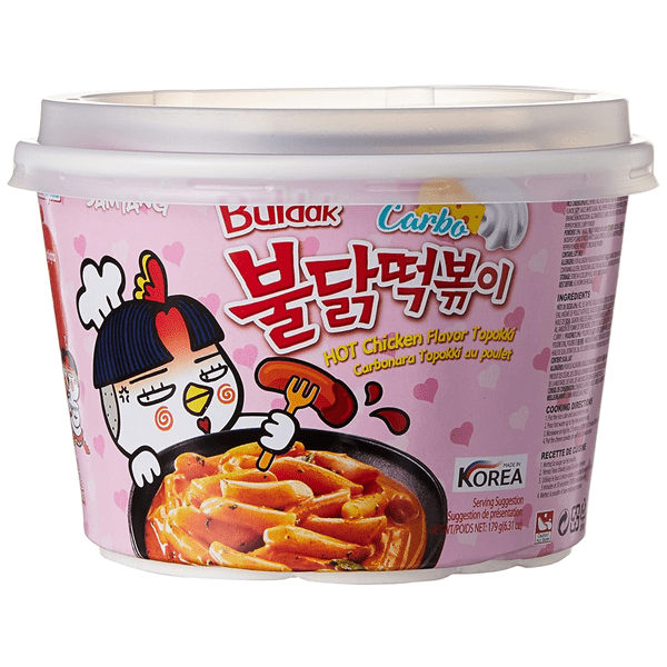 Samyang Buldak Hot Chicken Carbonara Topokki Bowl (179g)