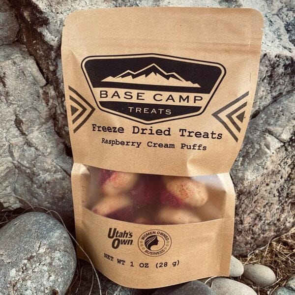 Base Camp Treats: Freeze Dried Raspberry Cream Puffs (28g) Simple magazineracksdirect 